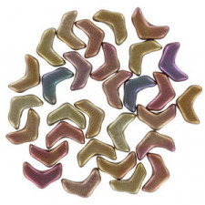 Chevron Duo Perlen 10x4mm - Crystal violet rainbow